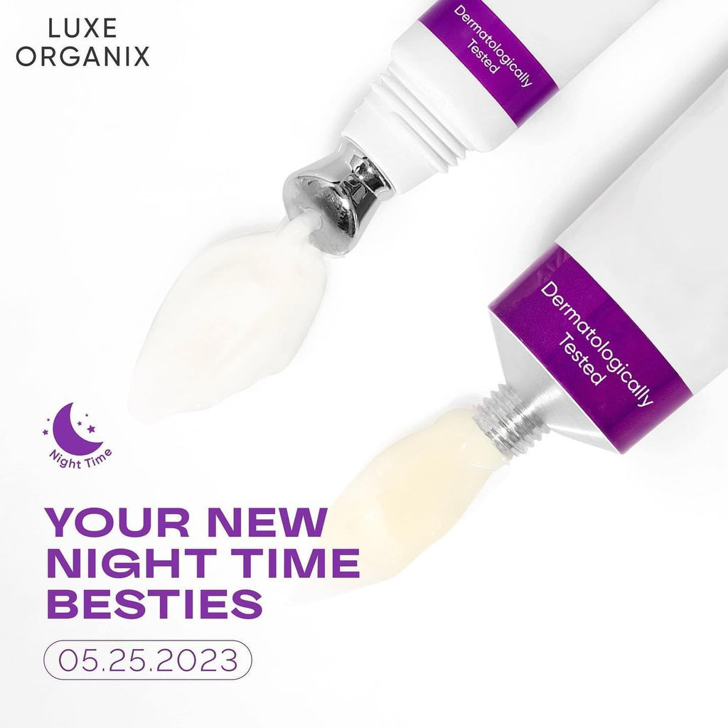 Luxe Organix Retinol + Bakuchiol Overnight Glow Gentle Treatment Cream 30g