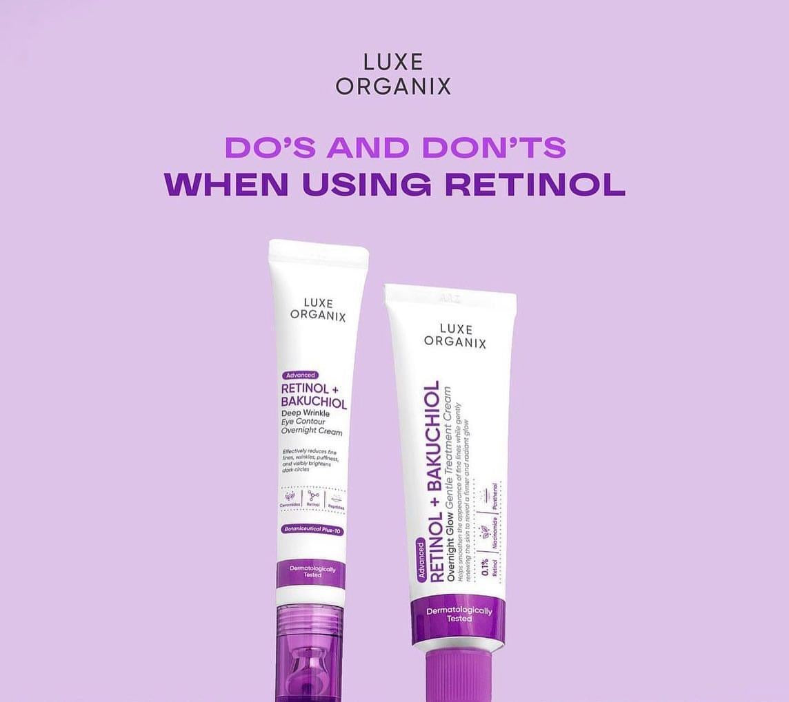 Luxe Organix Retinol + Bakuchiol Overnight Glow Gentle Treatment