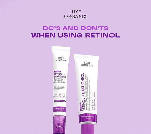 Luxe Organix Retinol + Bakuchiol Overnight Glow Gentle Treatment Cream 30g