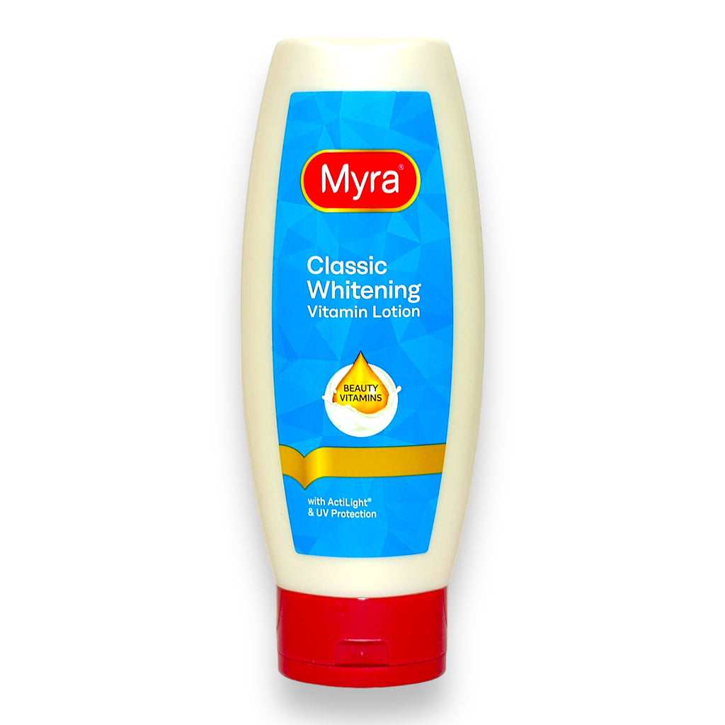 Myra E - Whitening Glow Vitamin Lotion 400 ML - ( light blue )