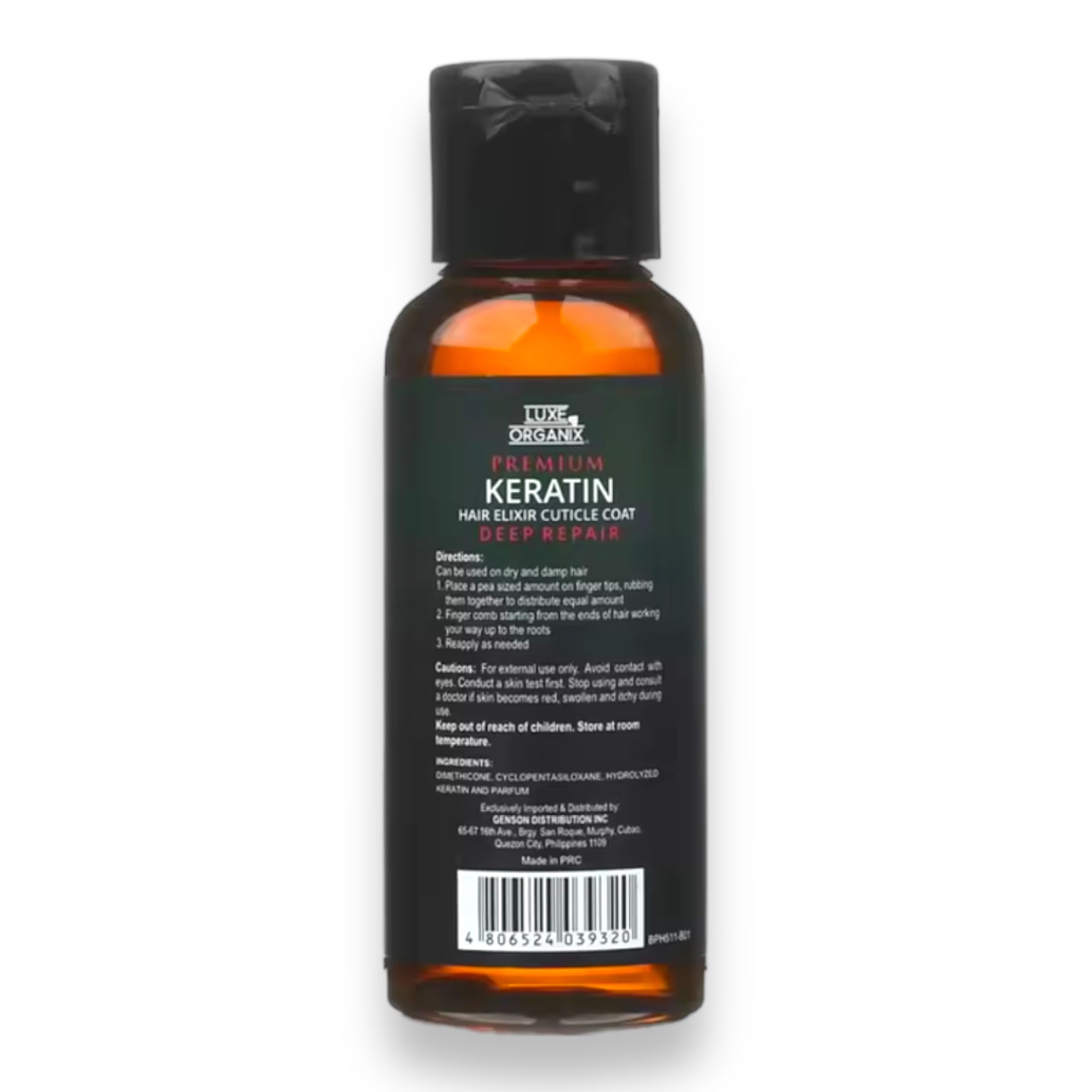 Luxe Organix - Premium Keratin Hair Elixir - CUTICLE COAT 50 ML