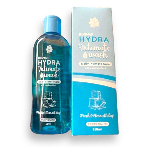 Rosmar - Hydra Intimate Wash - Daily Intimate Care with Cooling Effect - Fresh and Clean All Day - Peppermint 150ML
