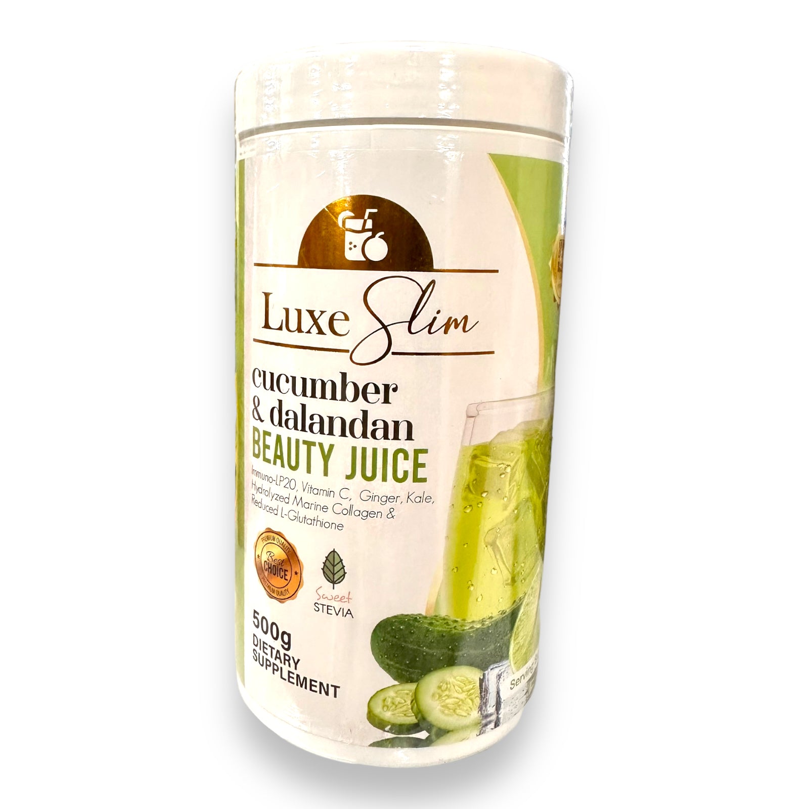 Luxe Slim - Cucumber & Dalandan Beauty Juice - HALF KILO Canister 500g