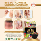 888 Total Whitening Underarm Cream 35g - BLACK