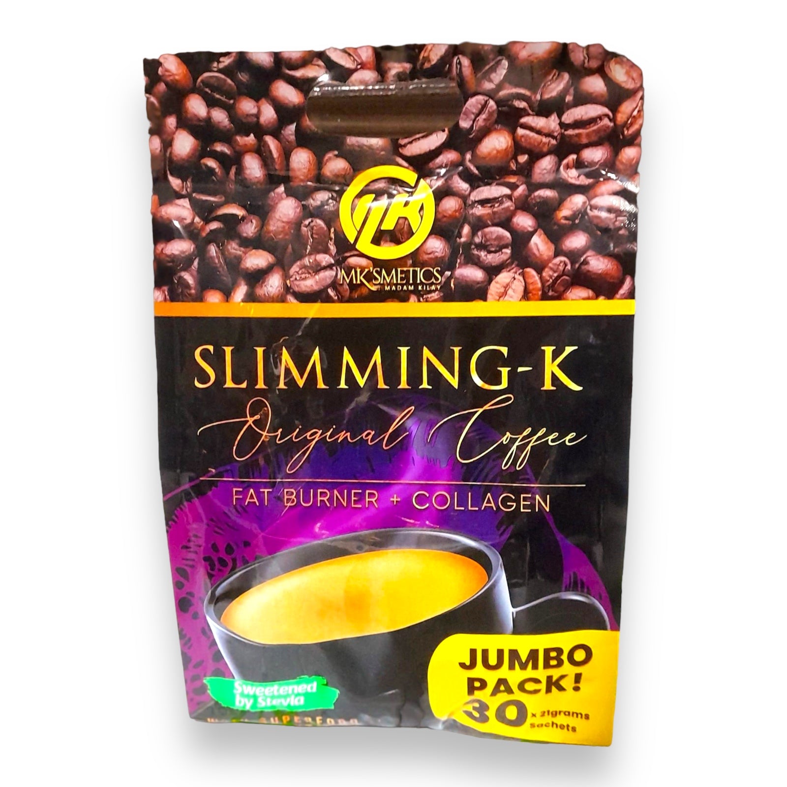 MK’smeticks - Slimming K - Original Coffee - JUMBO PACK 30 sachet loop