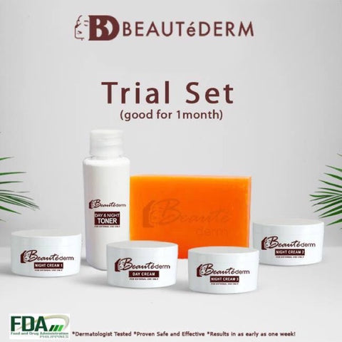 Beautederm Trial Set ( Medium ) - 60 ML toner , 10grams cream