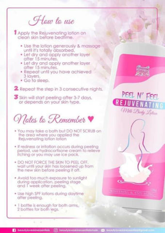Peel N Feel Rejuvenating Milk Body Lotion ( peeling lotion )