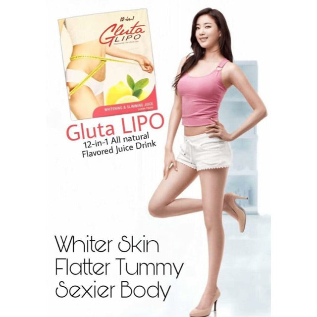 Gluta Lipo Lemon Juice 12 in 1 WHITENING AND SLIMMING LEMON FLAVOR JUICE - My Care Kits