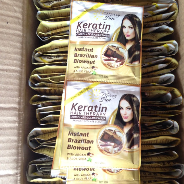 Keratin Hair Therapy Chocolate Golden Mask by Merry Sun - My Care Kits