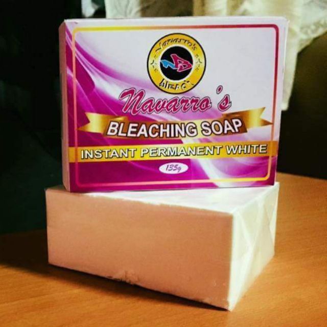 Navarro's Bleaching Soap Instant Permanent White (pink box) - My Care Kits