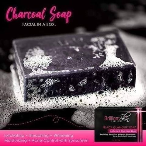Brilliant Skin Essentials Black Glamour Soap Activated Charcoal Soap