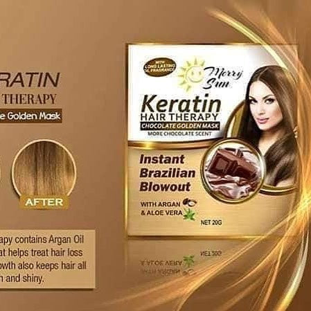 Keratin Hair Therapy Chocolate Golden Mask by Merry Sun - My Care Kits