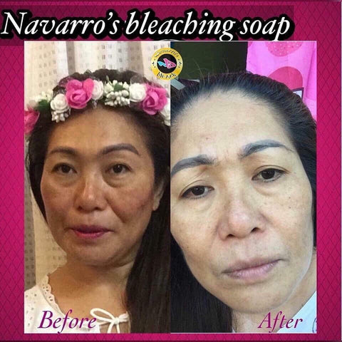 Navarro's Bleaching Soap Instant Permanent White (pink box)