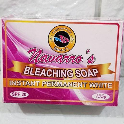 Navarro's Bleaching Soap Instant Permanent White (pink box)