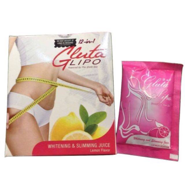 Gluta Lipo Lemon Juice 12 in 1 WHITENING AND SLIMMING LEMON FLAVOR JUICE - My Care Kits