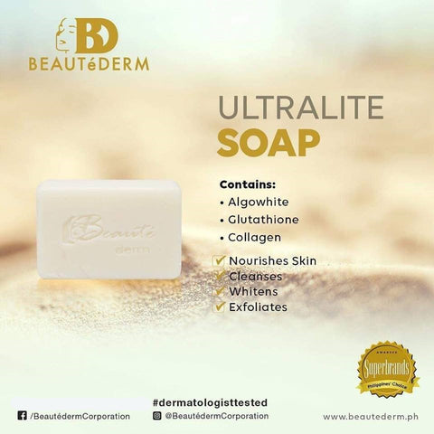 Beautederm Ultralite Whitening Soap Alcowhite, Glutathione, & Collagen