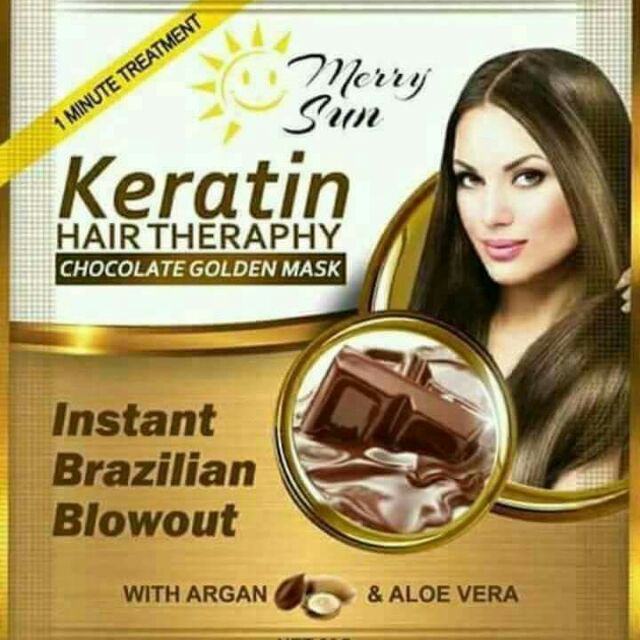 Keratin Hair Therapy Chocolate Golden Mask by Merry Sun - My Care Kits