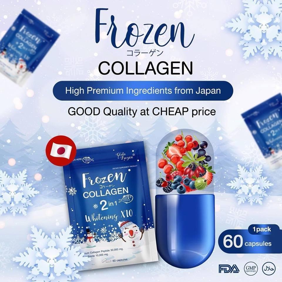 Frozen Collagen 2 in 1 Whitening 10x Capsules (BLUE) - My Care Kits