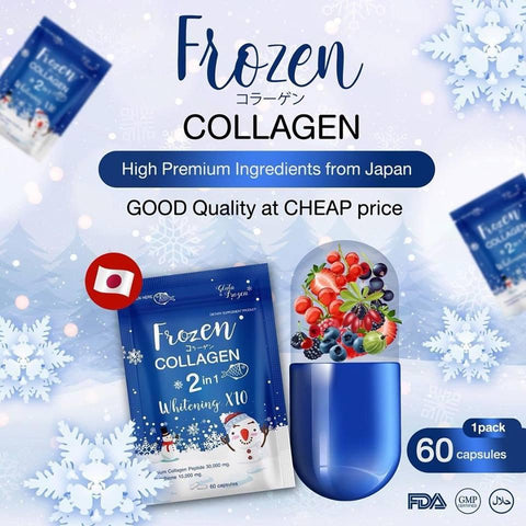 Frozen Collagen 2 in 1 Whitening 10x Capsules (BLUE)