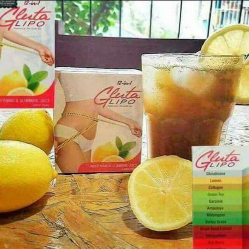 Gluta Lipo Lemon Juice 12 in 1 WHITENING AND SLIMMING LEMON FLAVOR JUICE - My Care Kits
