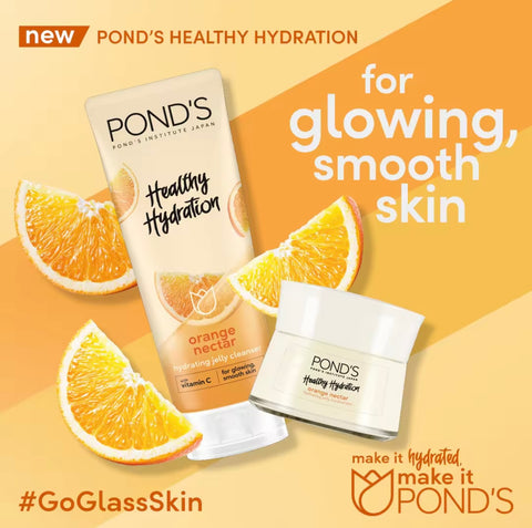 Ponds Heathy Hydration - Hydrating Jelly Cleanser - Orange Nectar 100 ml