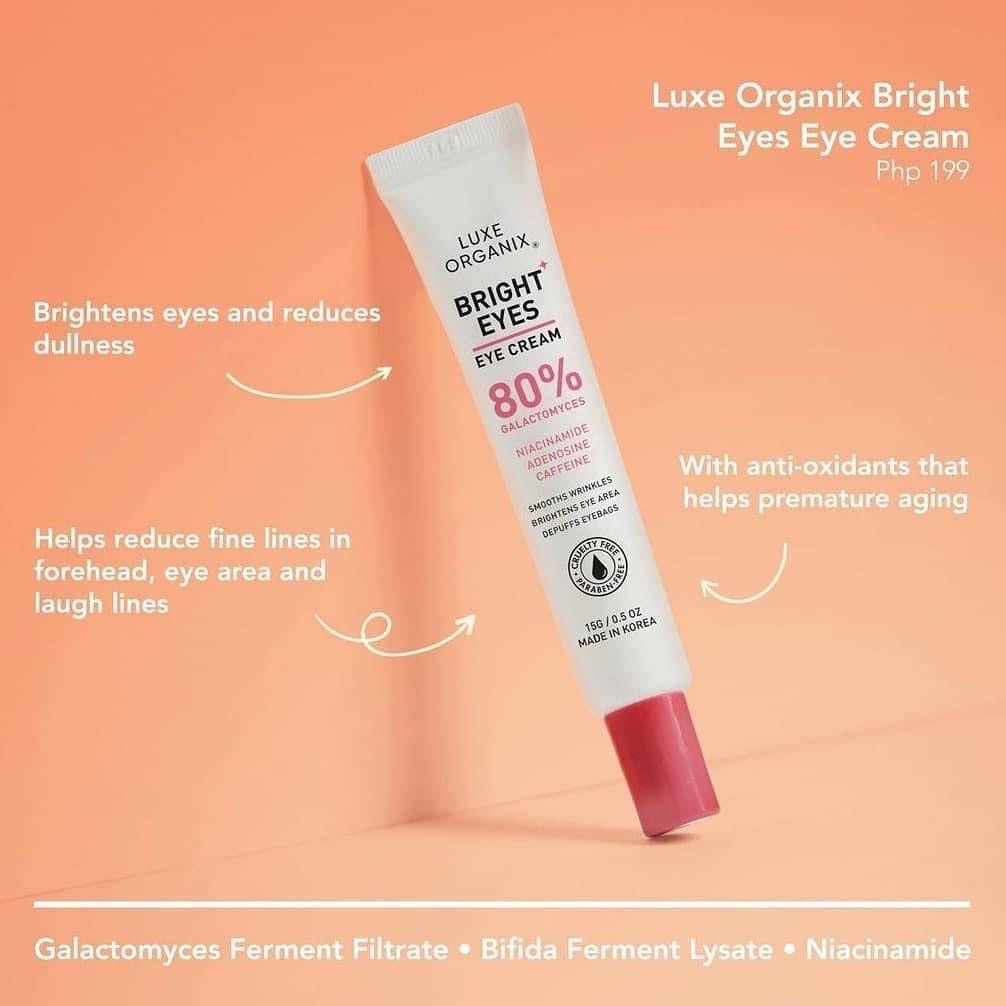 Luxe Organix Bright Eyes Eye Cream - 15g - My Care Kits