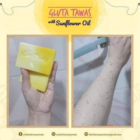 Skin Fantasy - Gluta Tawas with Sunflower Oil Soap 3 x 100g