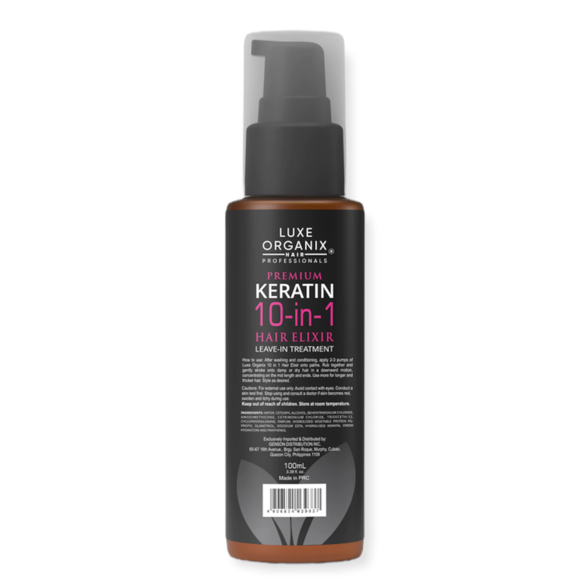 Luxe Organix Keratin 10in1 Hair Elixir Leave-in Treatment 100ml - My Care Kits