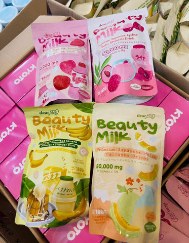 Beauty Milk - Premium Japanese BANANA Probiotic + Collagen Drink 10 x 18g