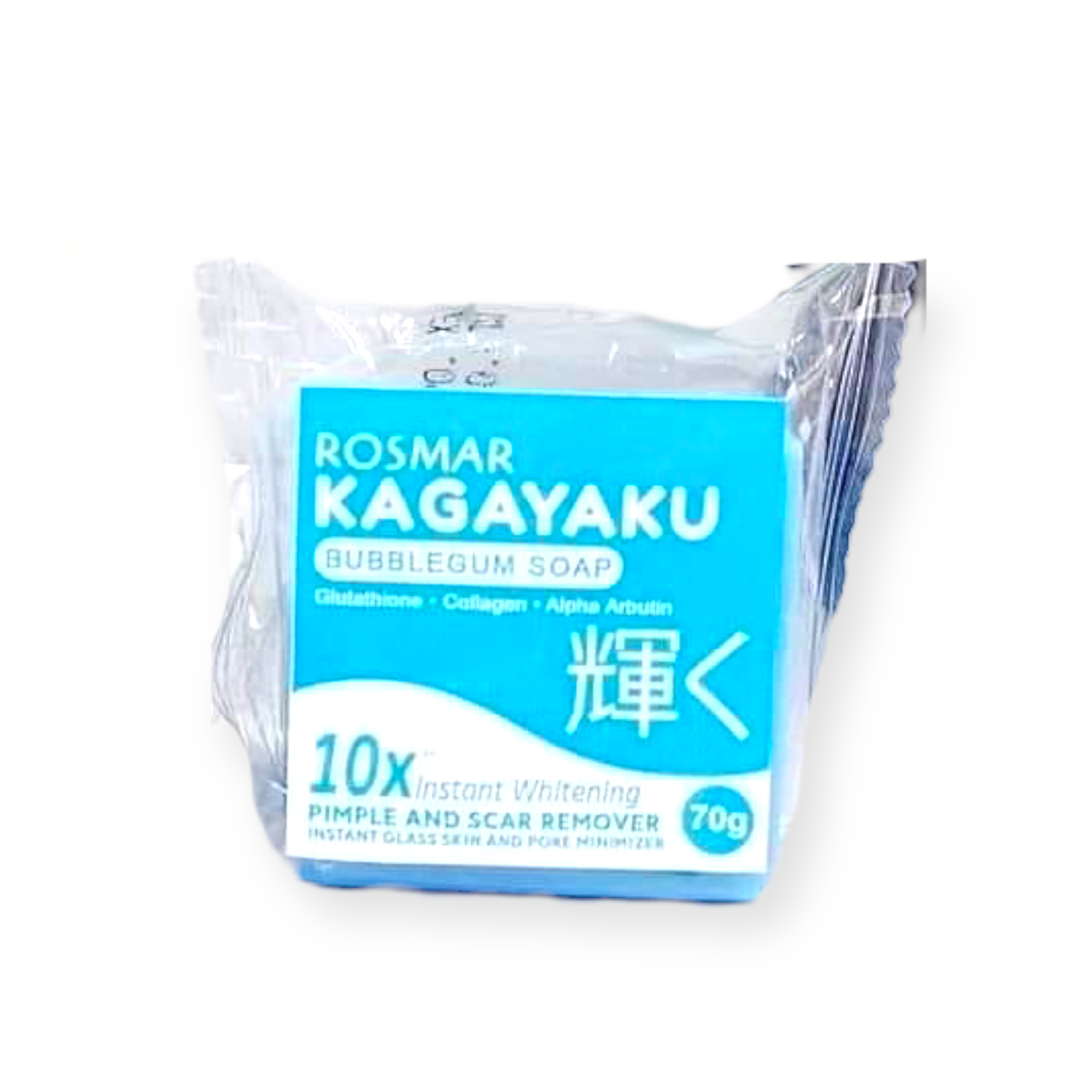 Rosmar Kagayaku - Bubblegum Soap - Instant Whitening Pimple and Scar Remover 70g ( Blue ) - My Care Kits