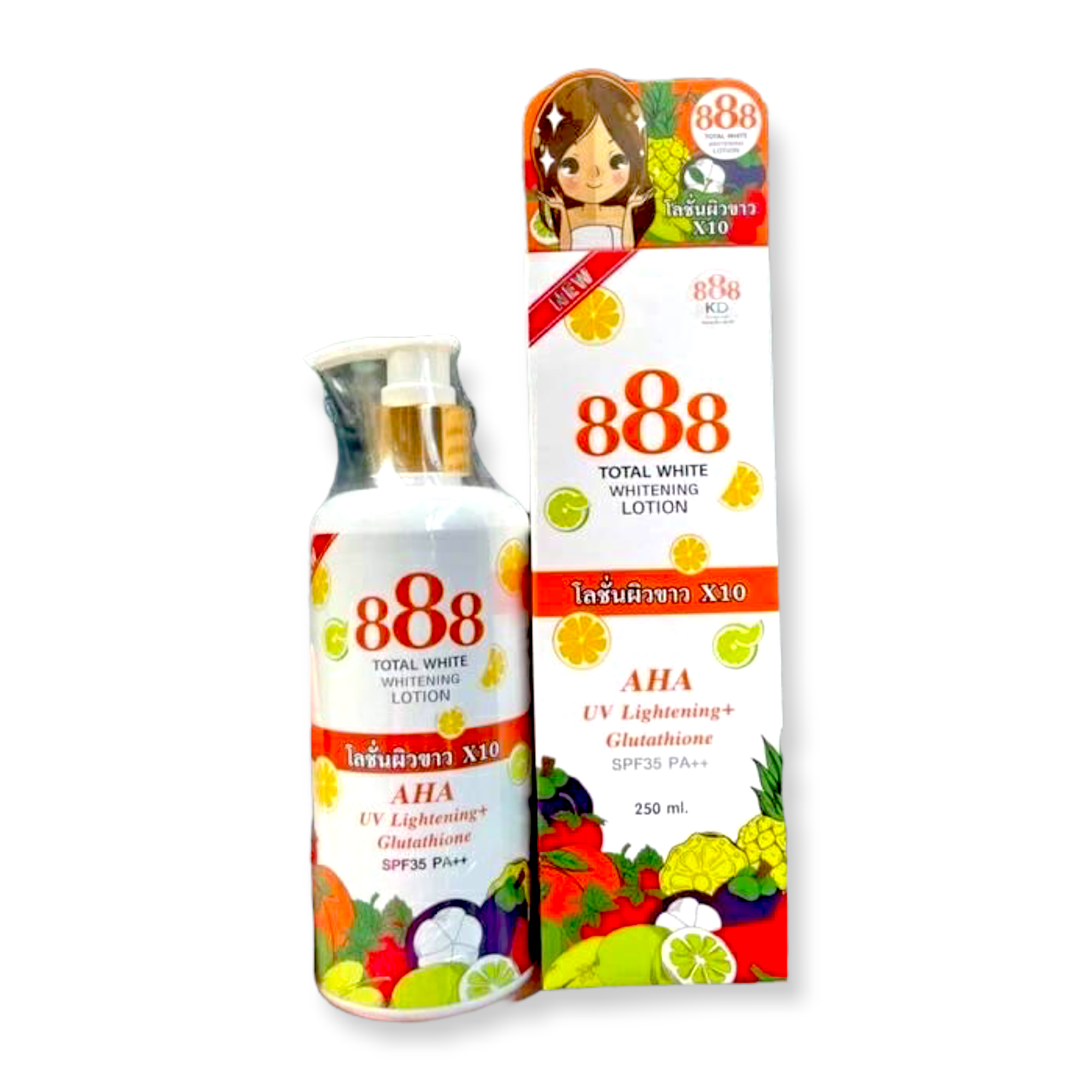 888 Total White Whitening Lotion SPF 35 - My Care Kits