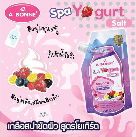 A Bonne Spa Yogurt Salt Scrub - Smooth and Baby Skin 350g