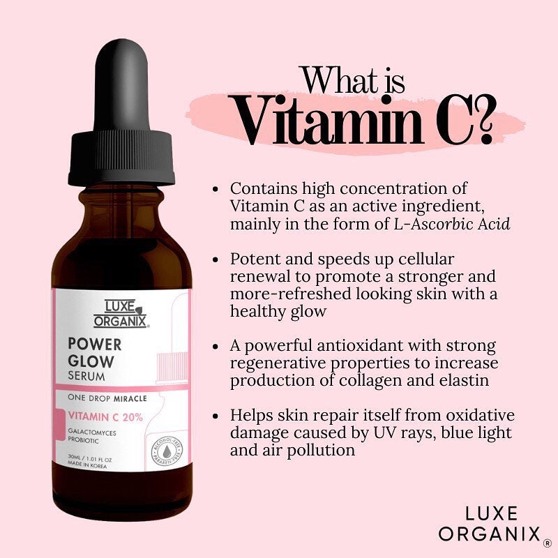 Luxe Organix Power Glow Serum Vitamin C 30ml - My Care Kits