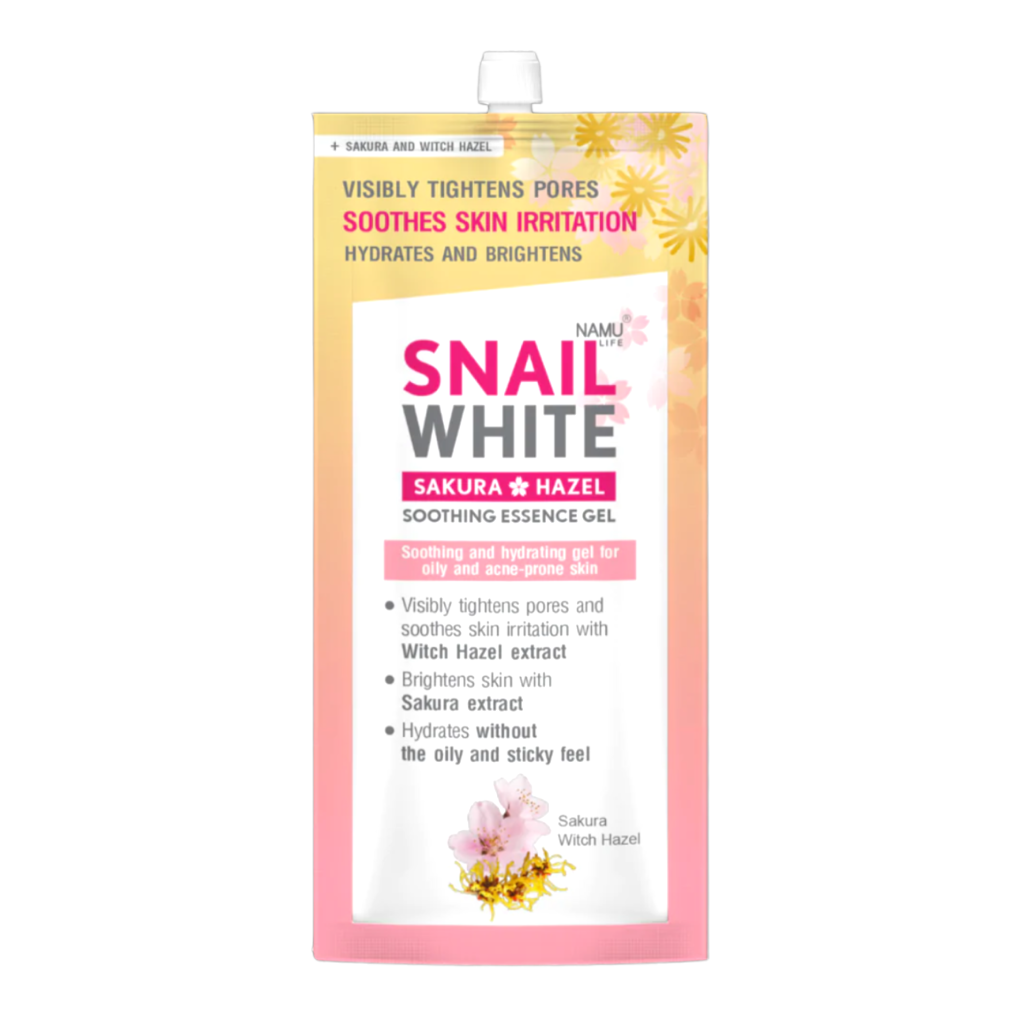 Snailwhite - Sakura Hazel Soothing Essence Gel 20ml - My Care Kits