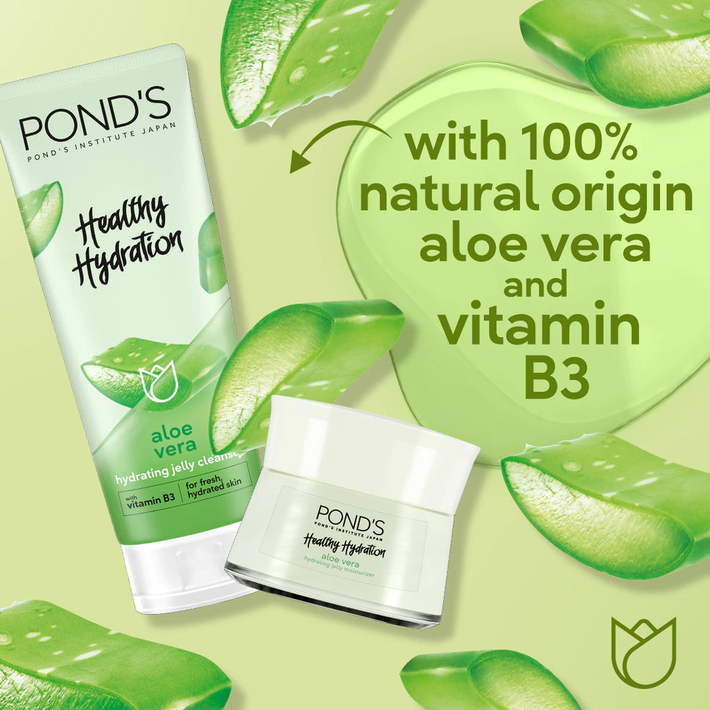Ponds Healthy Hydration - Hydrating Jelly Moisturizer For Fresh and Hydrated Skin - Aloe Vera 50g - My Care Kits