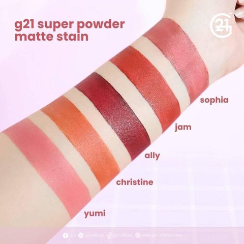 G21 Super Powder Matte Stain - Lip and cheek Tint