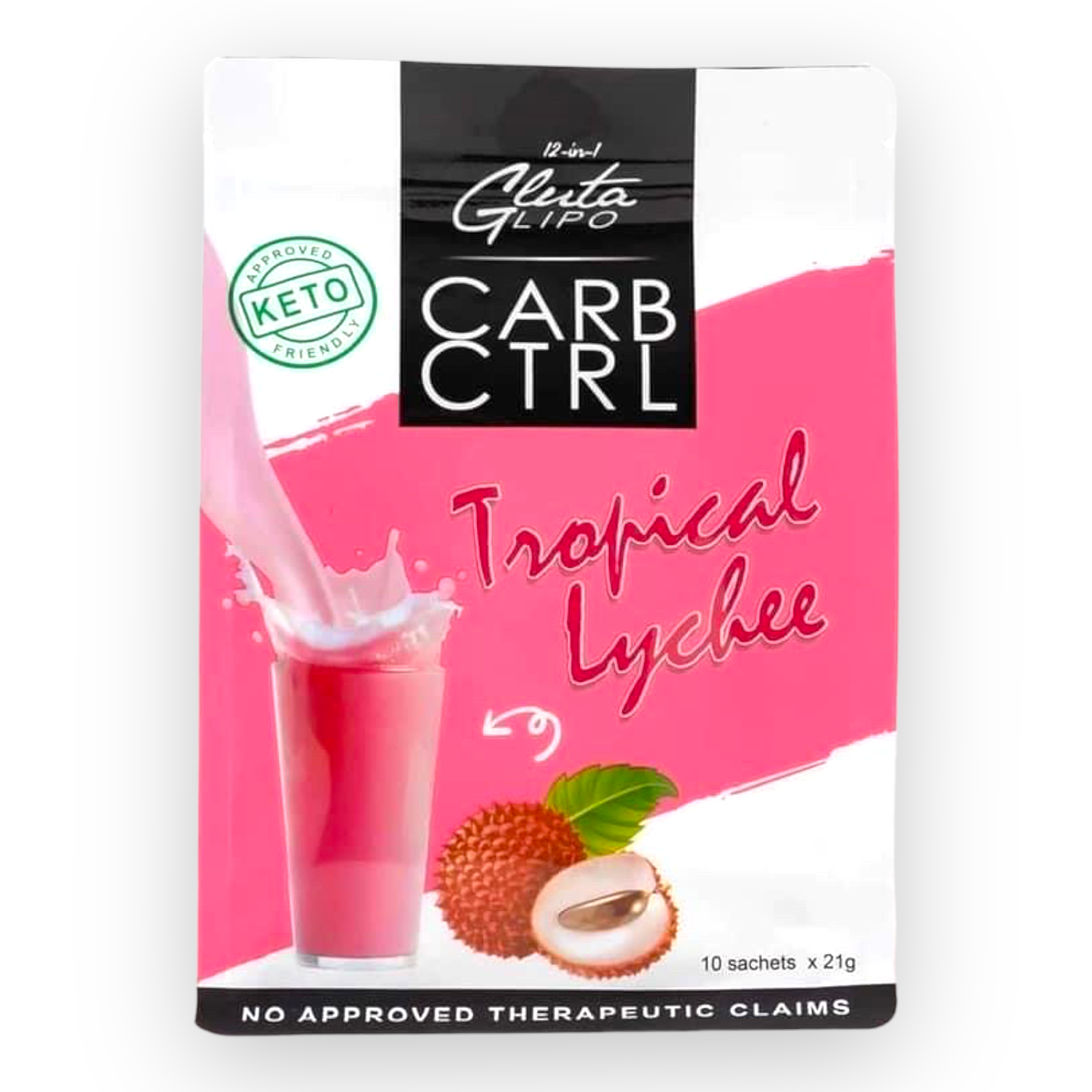 Gluta Lipo - CARB CTRL - Tropical Lychee 10 x 21g - My Care Kits