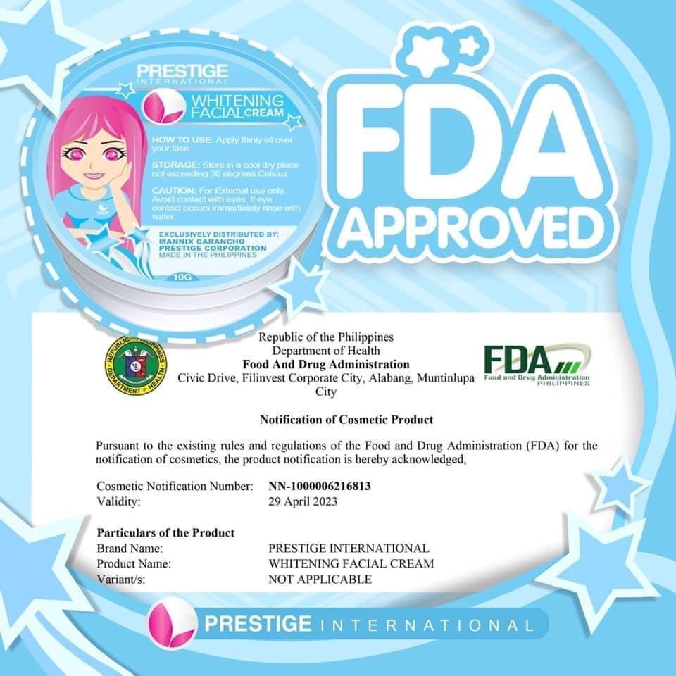 Prestige Whitening facial set - maintenance set (Blue box) - My Care Kits