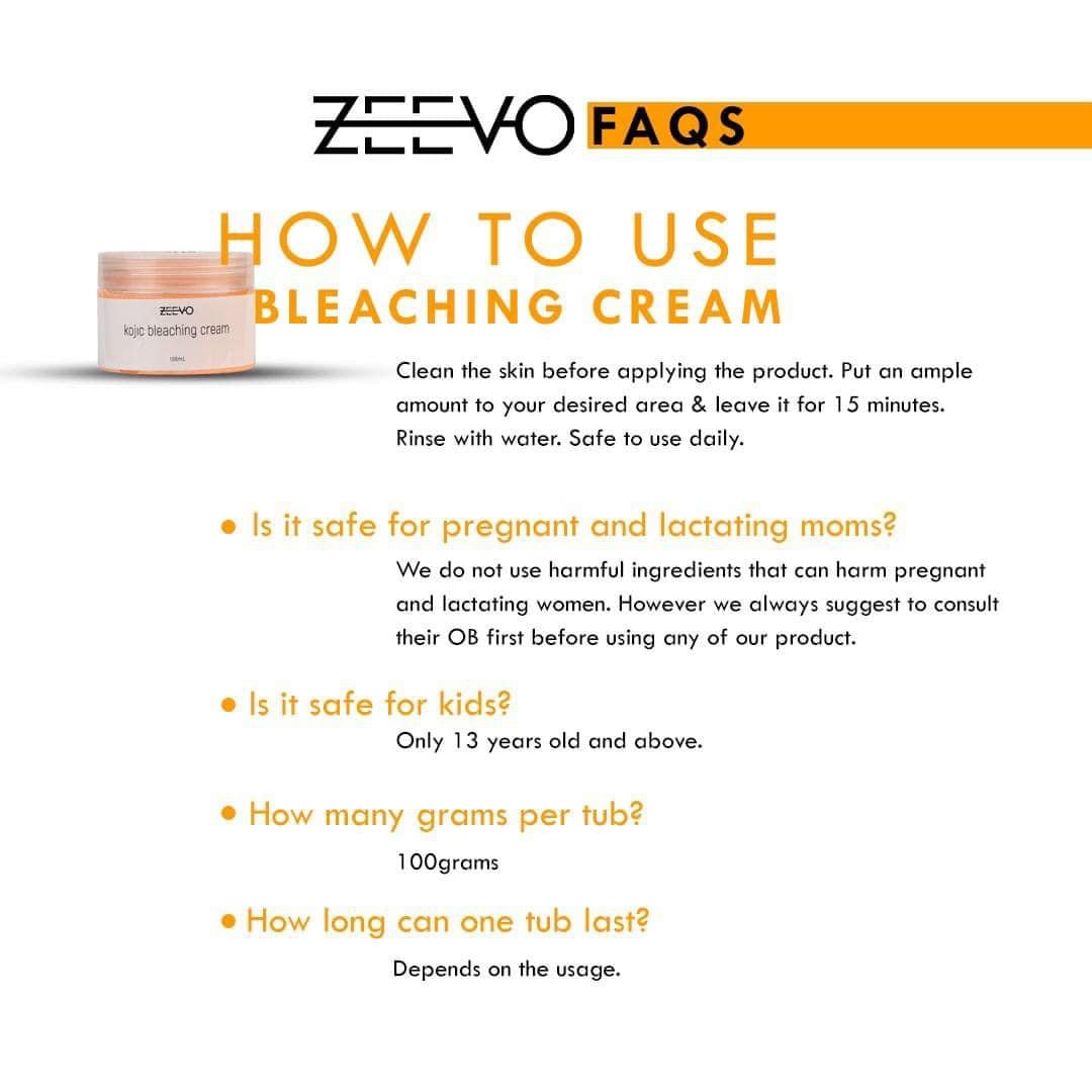 Zeevo Kojic Bleaching Cream 100ml - My Care Kits