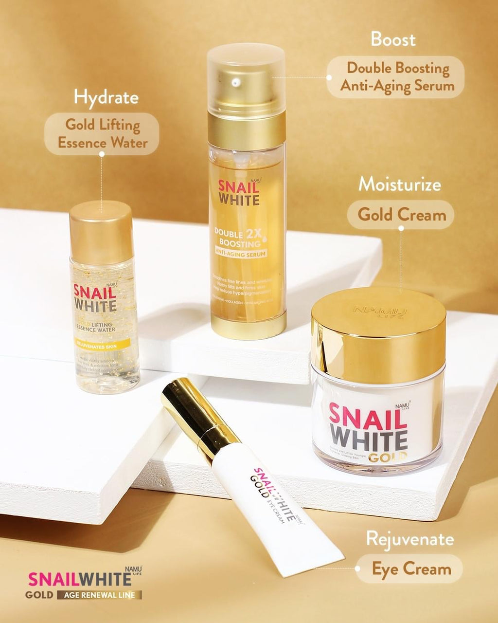 SnailWhite Gold Advance Retinol Eye Cream 15ml - My Care Kits