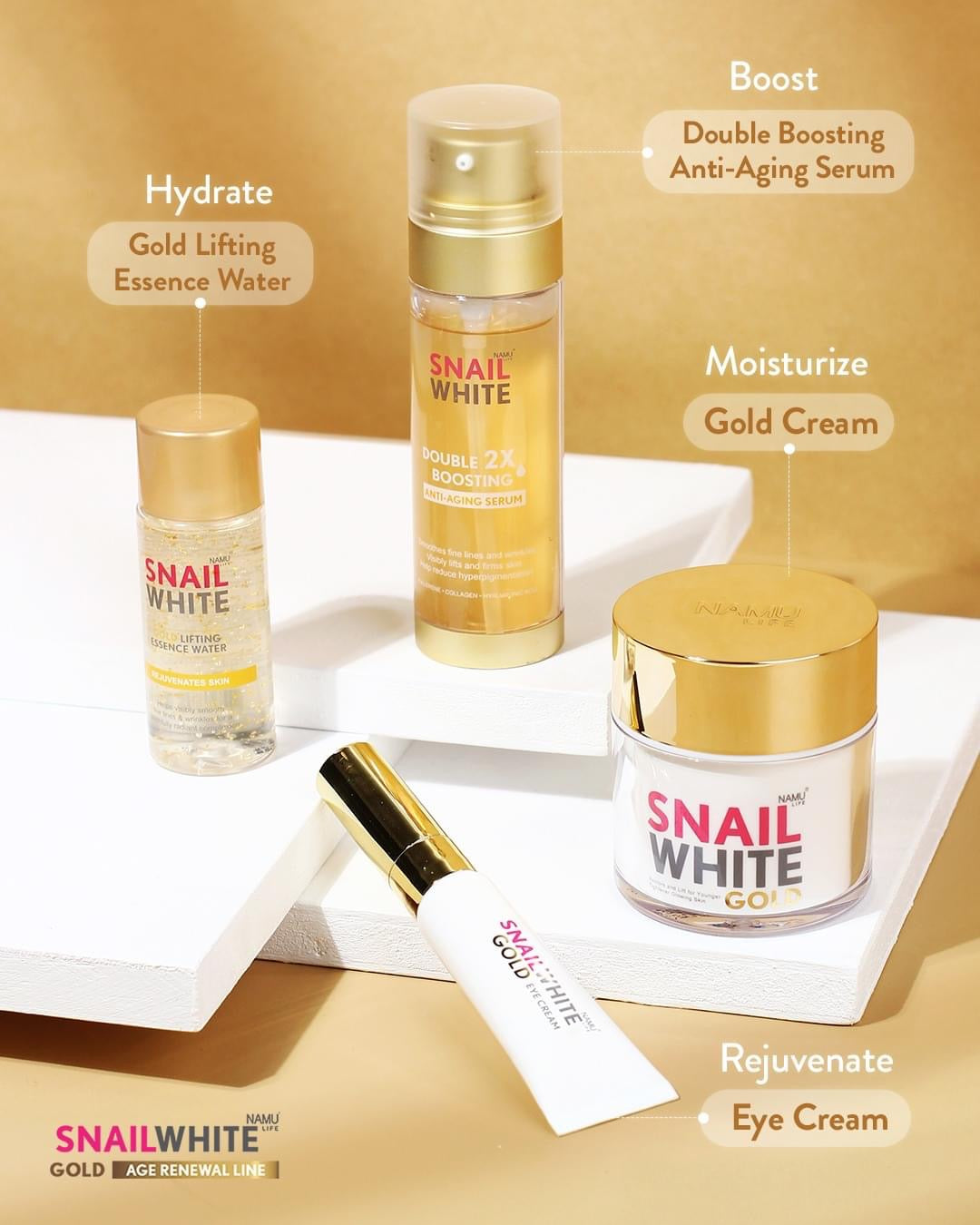 SnailWhite Gold Advance Retinol Eye Cream 15ml - My Care Kits