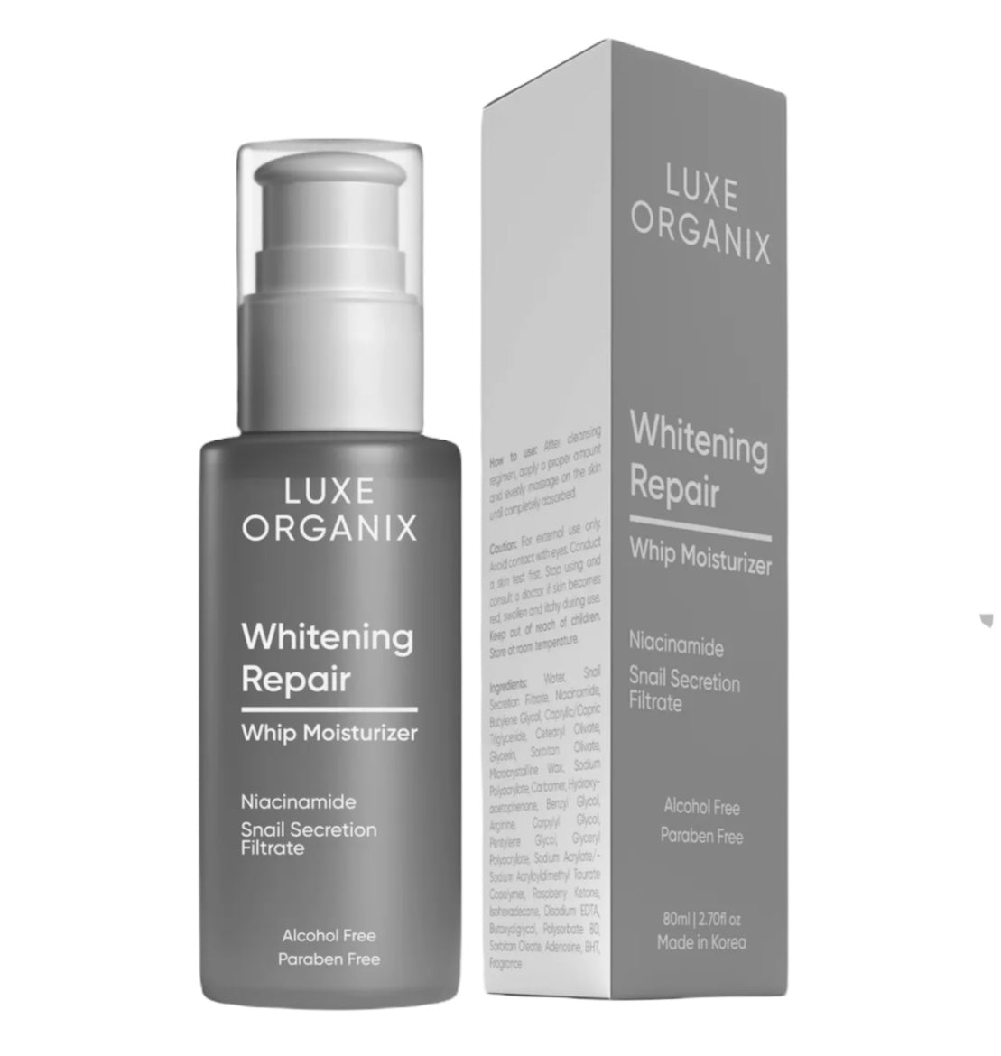 Luxe Organix Whitening Repair Whip Moisturizer 80ml - My Care Kits