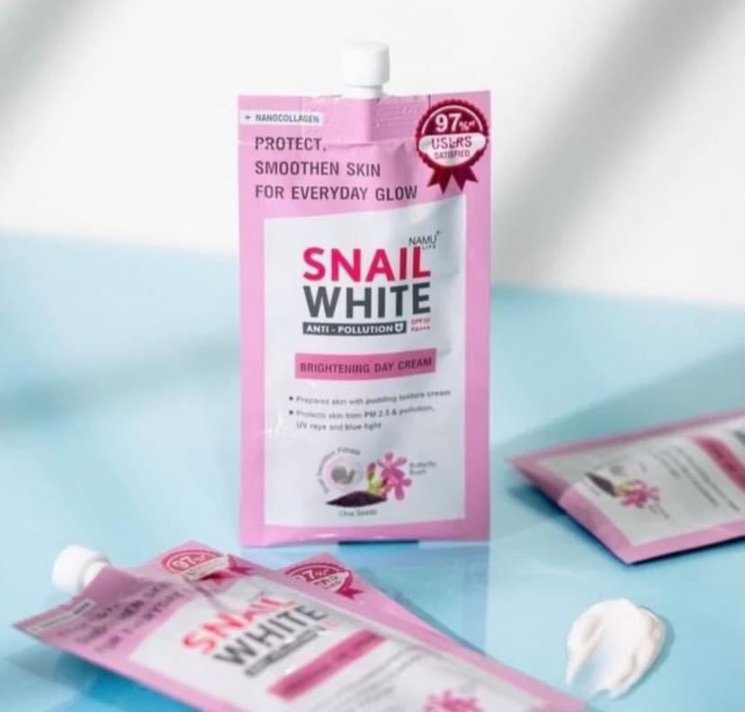 Snail White Whitening Anti - Pollution Cream | Brightening Day Cream SPF 30++ 7 grams - My Care Kits