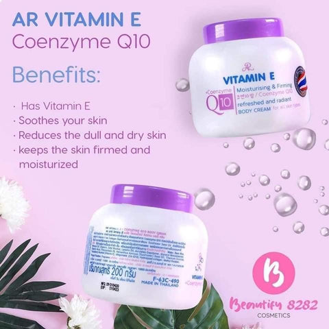 Vitamin E Coenzyme Q10 - Moisturizing and Firming Body Cream 200ml