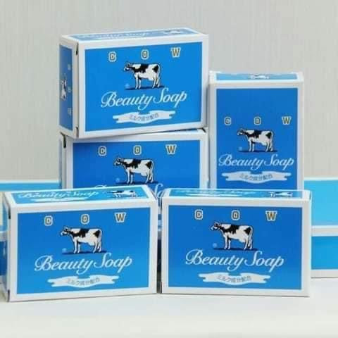Cow Beauty Soap 85g - Made in Japan ( BLUE )