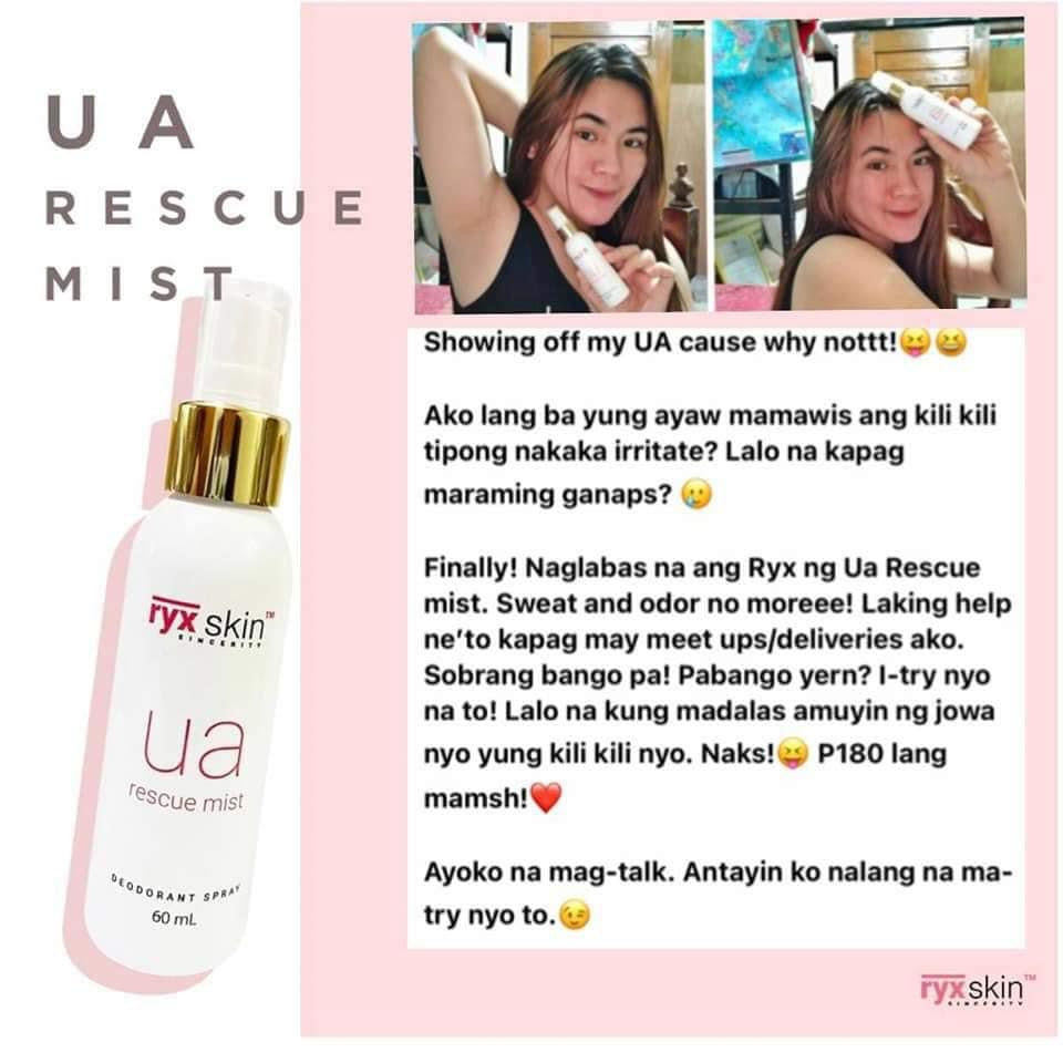 RyxSkin UA Rescue Mist 60ml | Underarm Deodorant spray - My Care Kits