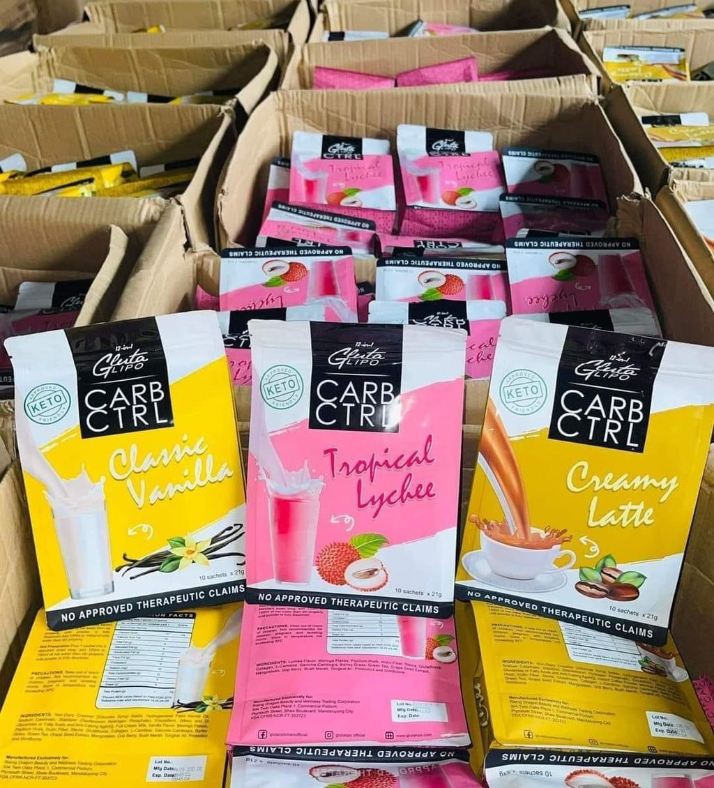 Gluta Lipo - CARB CTRL - Tropical Lychee 10 x 21g - My Care Kits