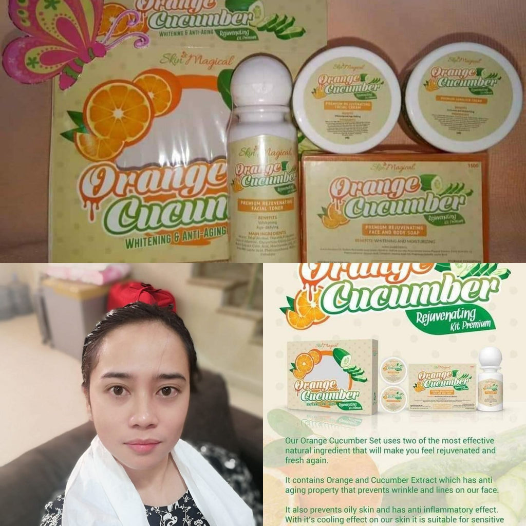 Skin Magical Orange Cucumber Whitening and Anti-aging Rejuvenating Set - My Care Kits