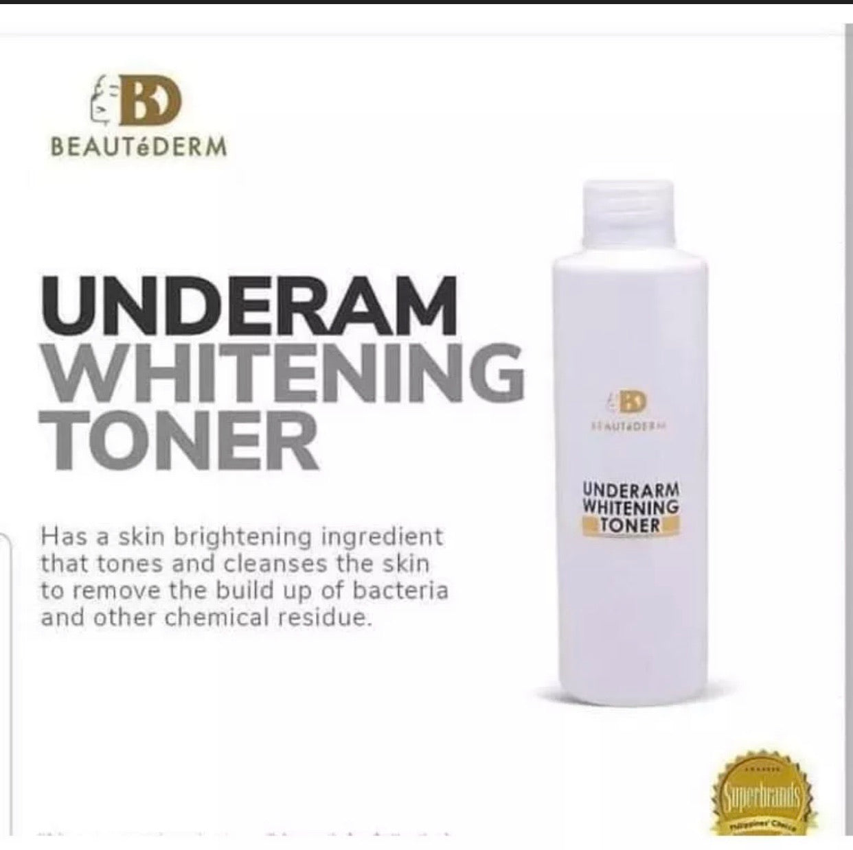 Beautederm Underarm Whitening Toner 120ml - My Care Kits