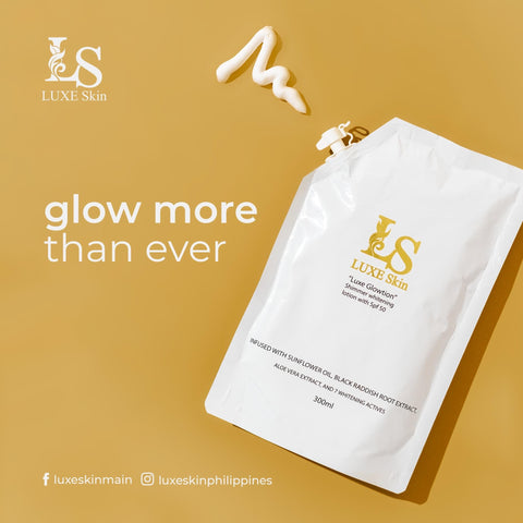 Luxe Skin - Luxe Glowtion Shimmer Whitening Lotion with SPF 50 - REFILL SACHET 300 ml